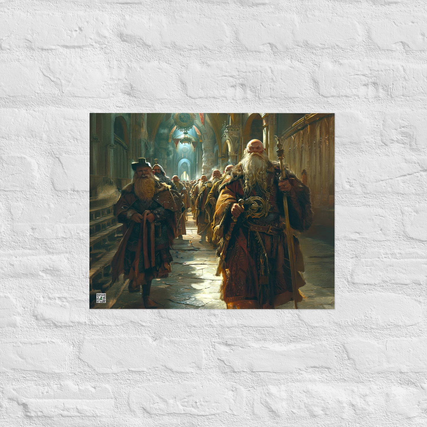 The Procession of the Stone Council - Photo paper poster