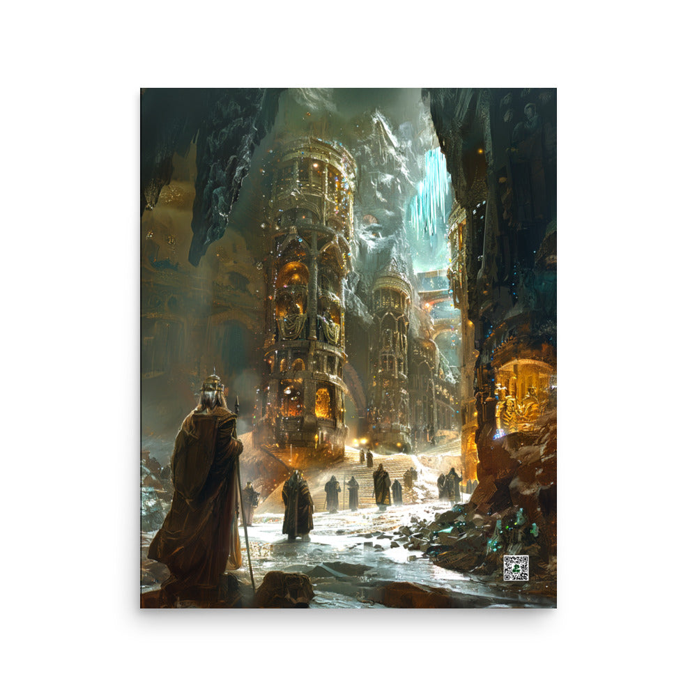 The Grand Halls of Grimhold Deep - Photo Paper Poster