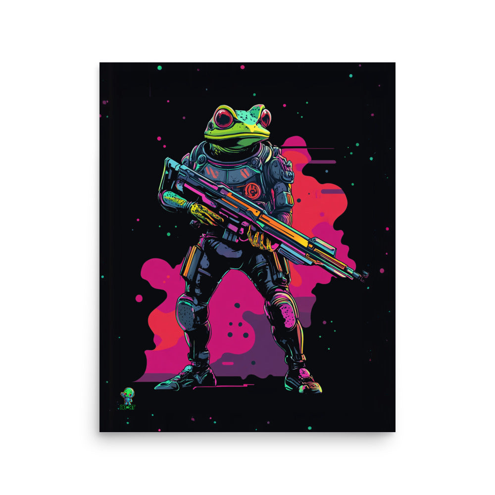 Galactic Ribbit - Photo Paper Poster