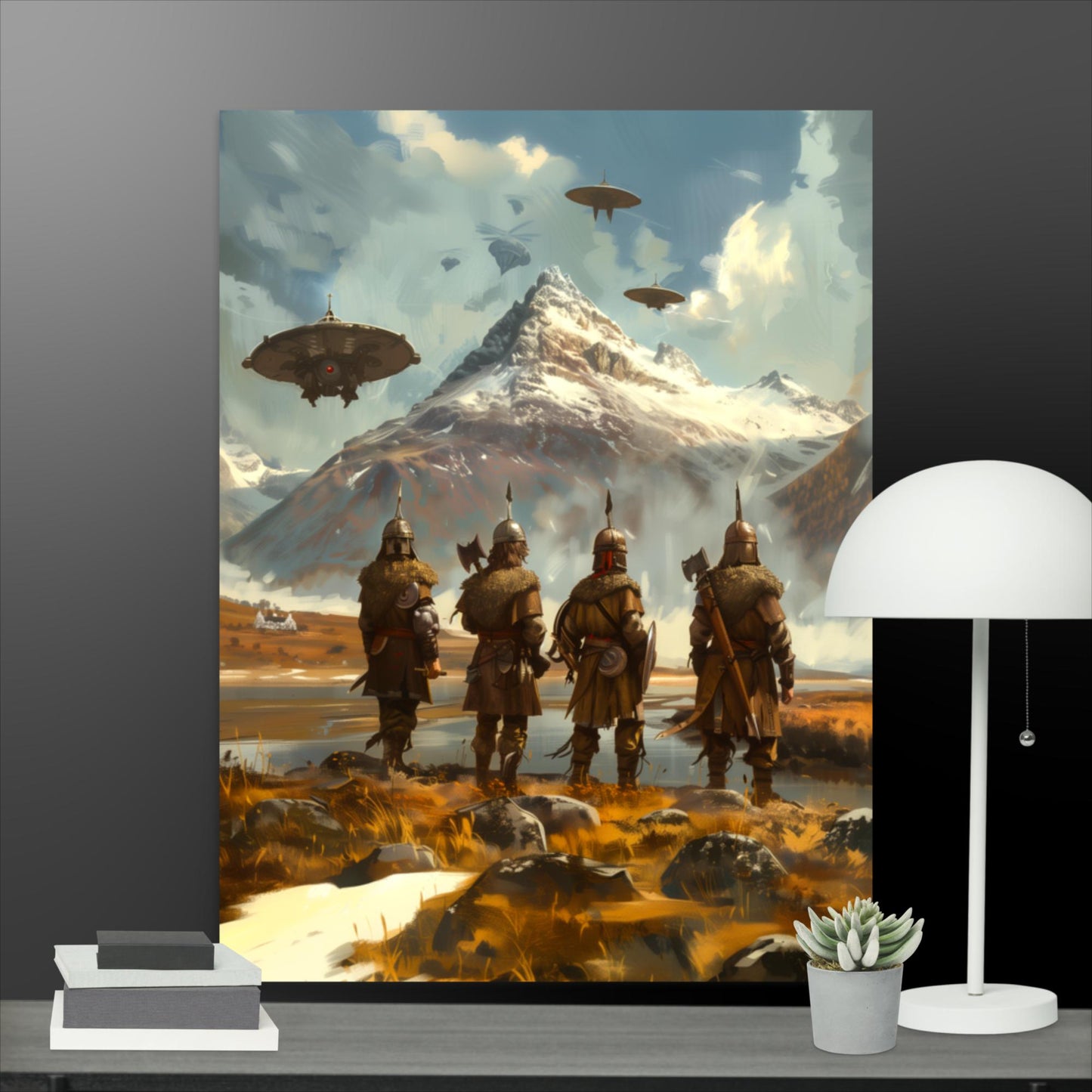 Envoys to the Mountain Monolith - Photo paper poster