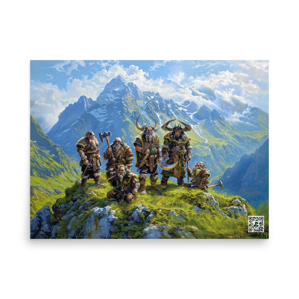 Watchers of the High Peaks - Photo paper poster