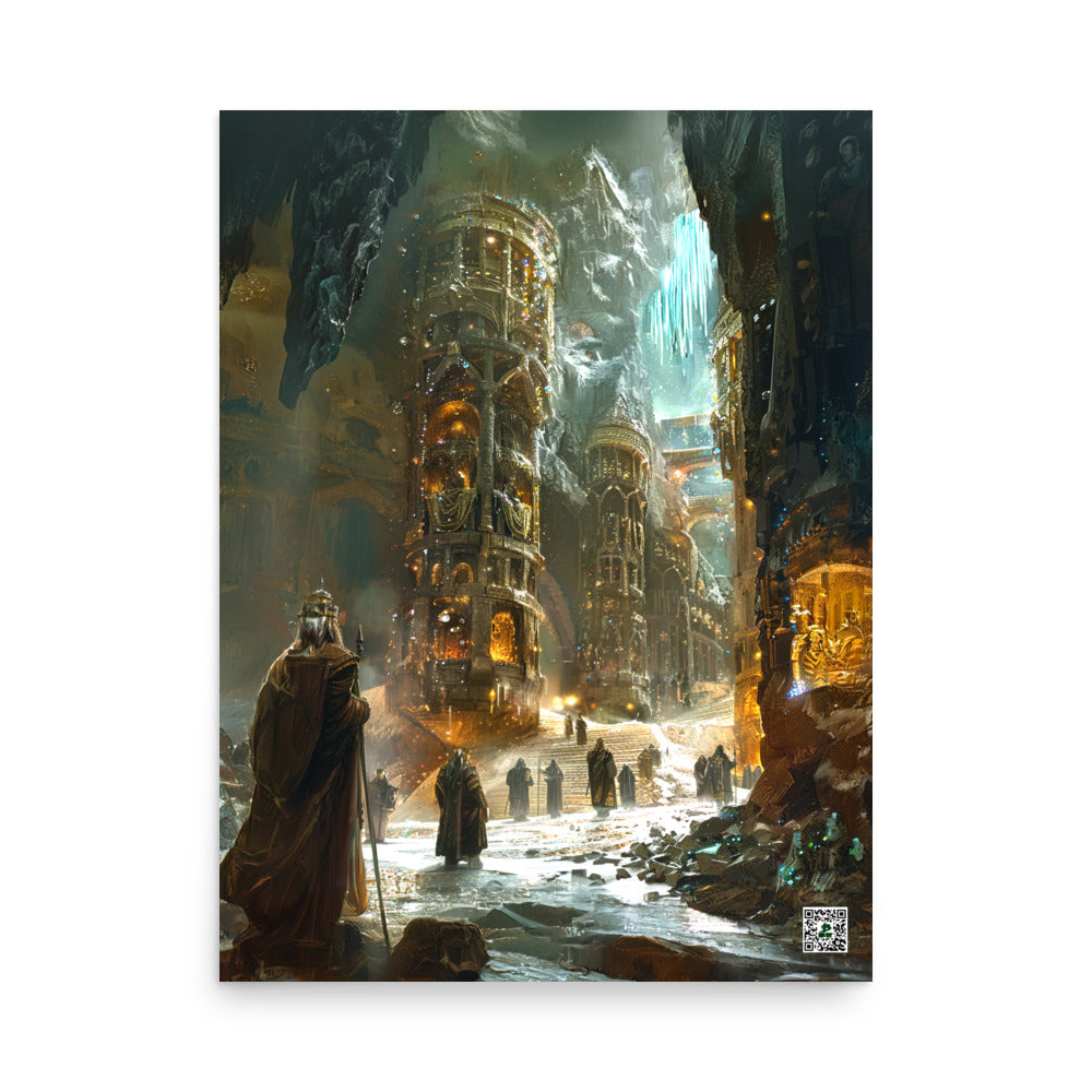 The Grand Halls of Grimhold Deep - Photo Paper Poster