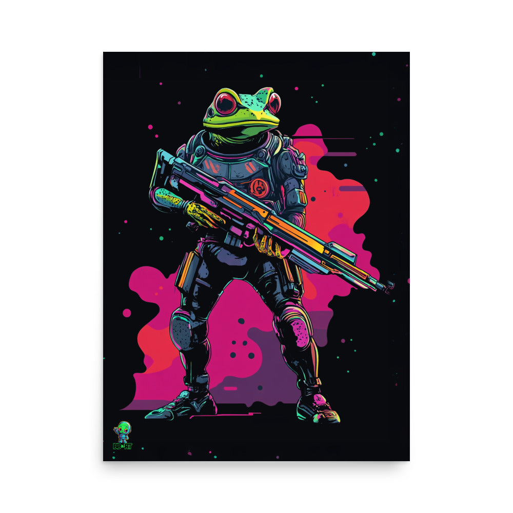 Galactic Ribbit - Photo Paper Poster