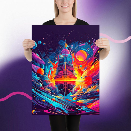 Pioneers of the Cubist Cosmos - Photo paper poster