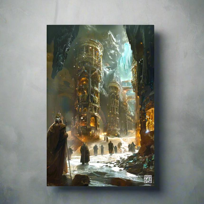 The Grand Halls of Grimhold Deep - Photo Paper Poster