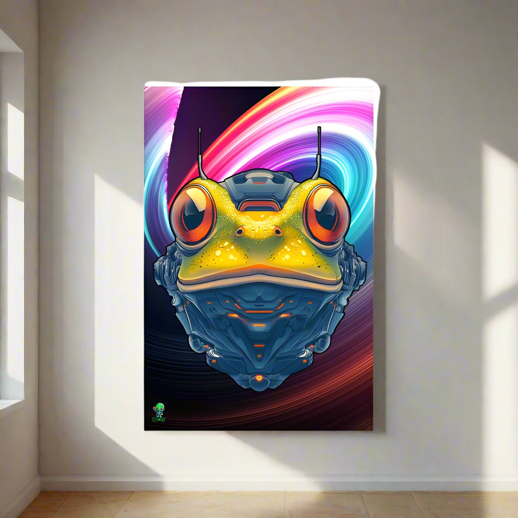 Techno Toad - Photo paper poster