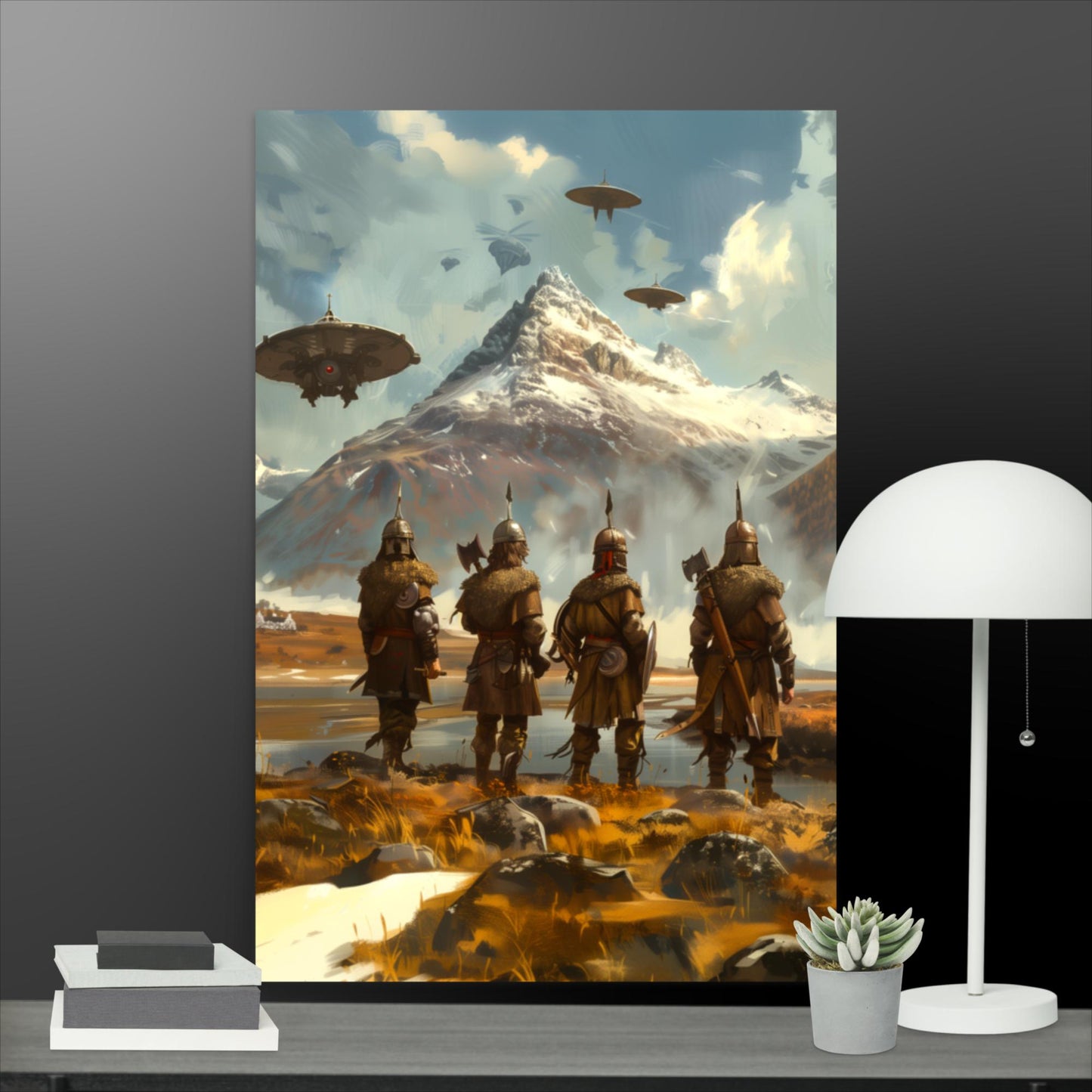 Envoys to the Mountain Monolith - Photo paper poster