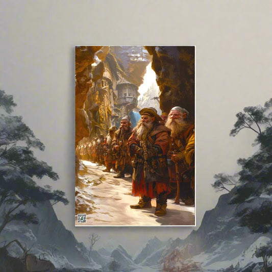 The Procession of Ironpeak - Photo paper poster