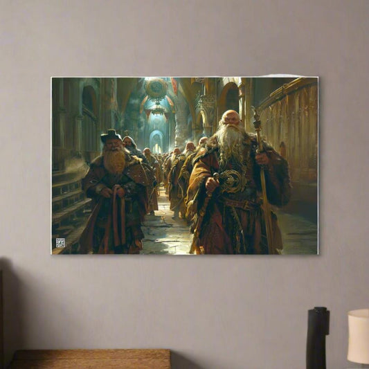 The Procession of the Stone Council - Photo paper poster