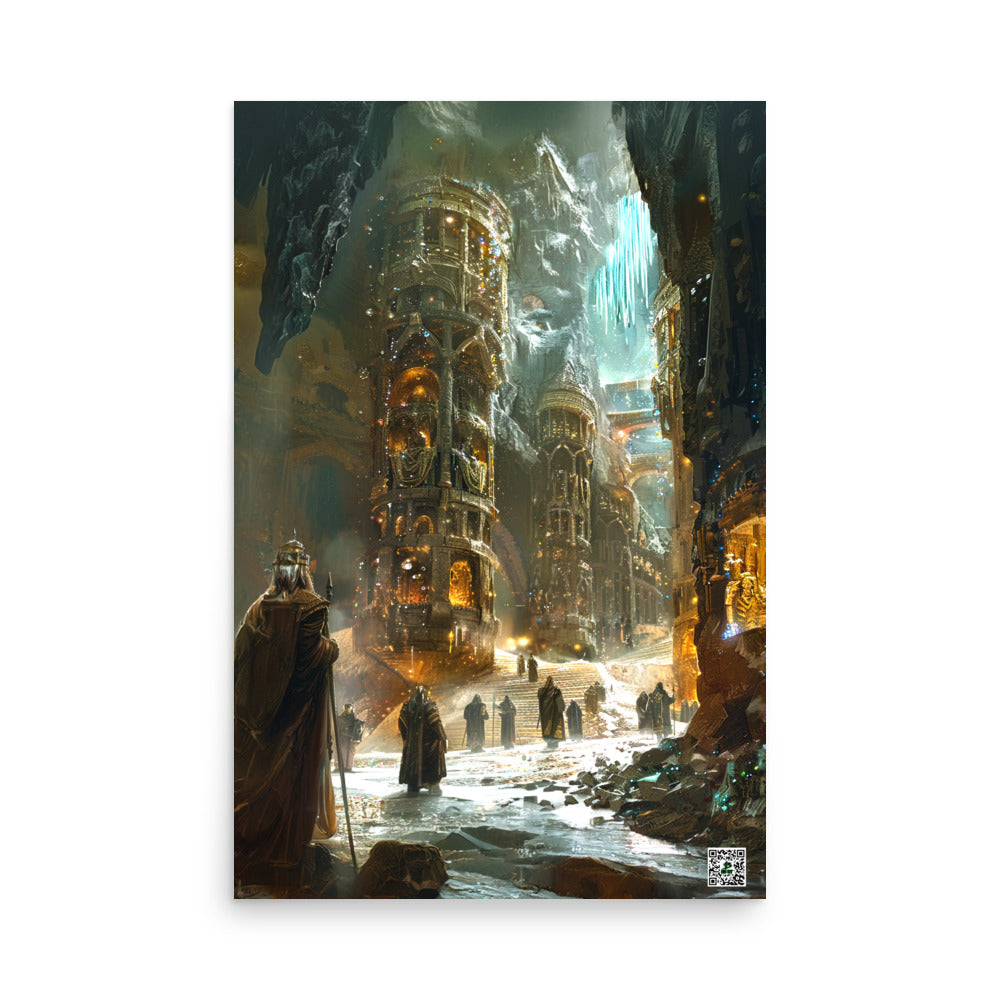 The Grand Halls of Grimhold Deep - Photo Paper Poster