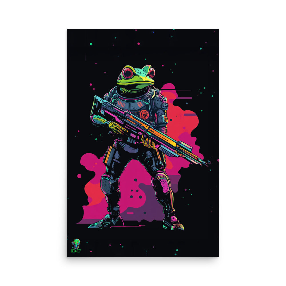 Galactic Ribbit - Photo Paper Poster