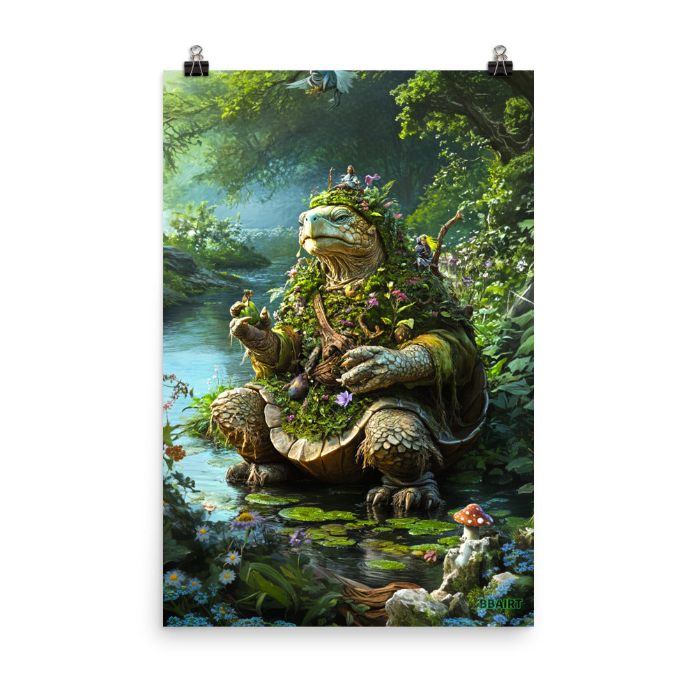 Wiseheart the Druid Turtle - Photo Paper Poster