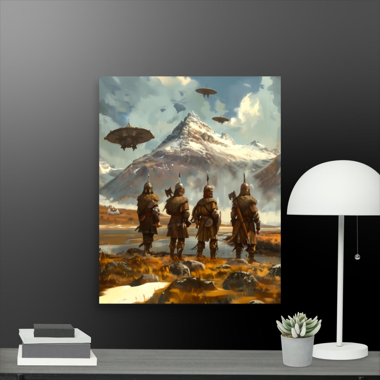 Envoys to the Mountain Monolith - Photo paper poster