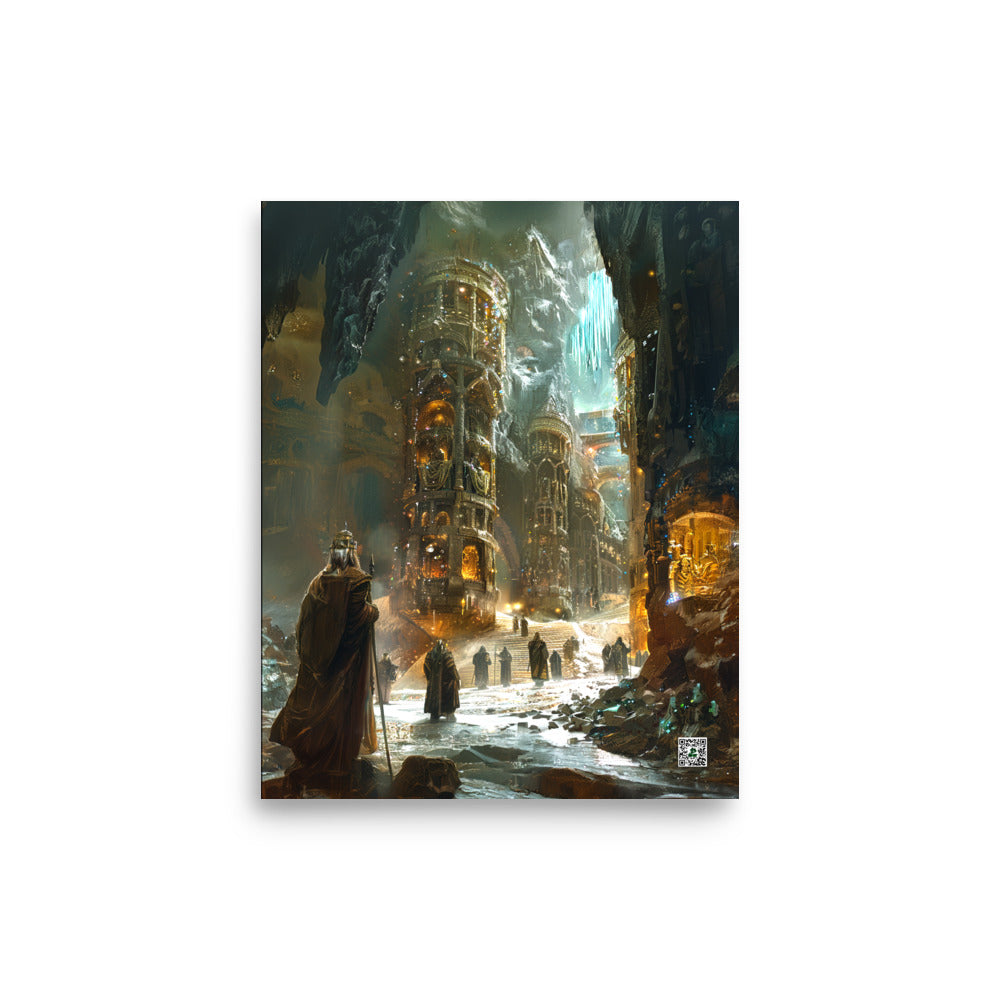 The Grand Halls of Grimhold Deep - Photo Paper Poster