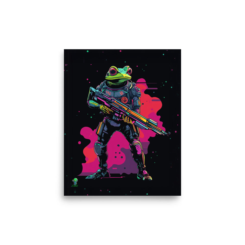 Galactic Ribbit - Photo Paper Poster