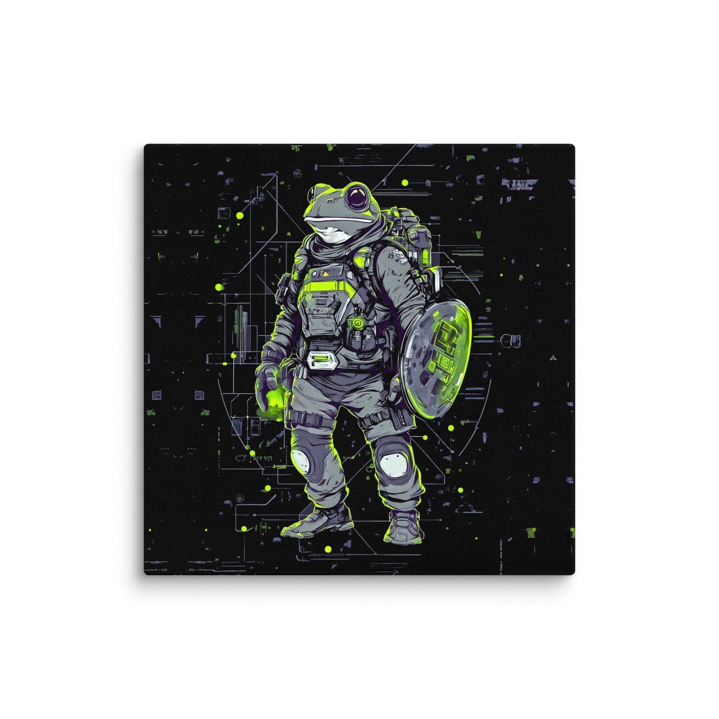 Quantum Croaker - Canvas Print - BBairt