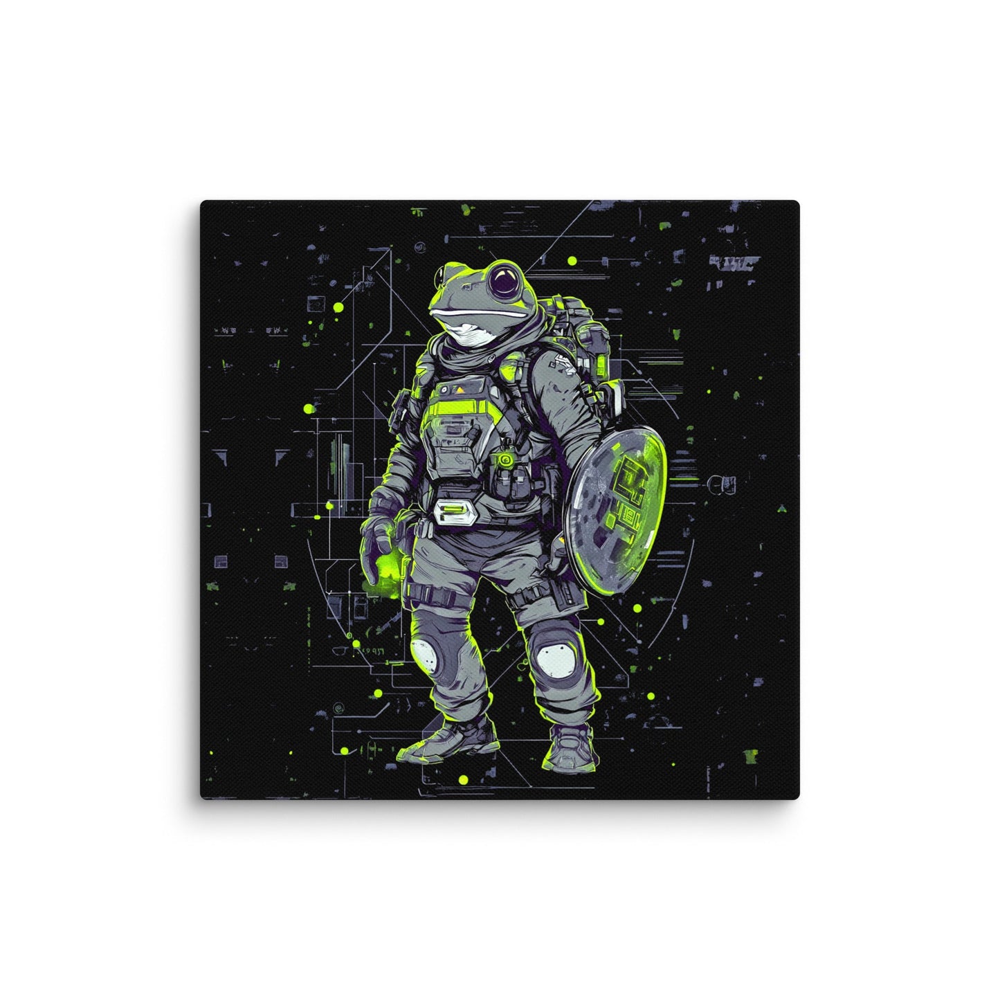 Quantum Croaker - Canvas Print - BBairt