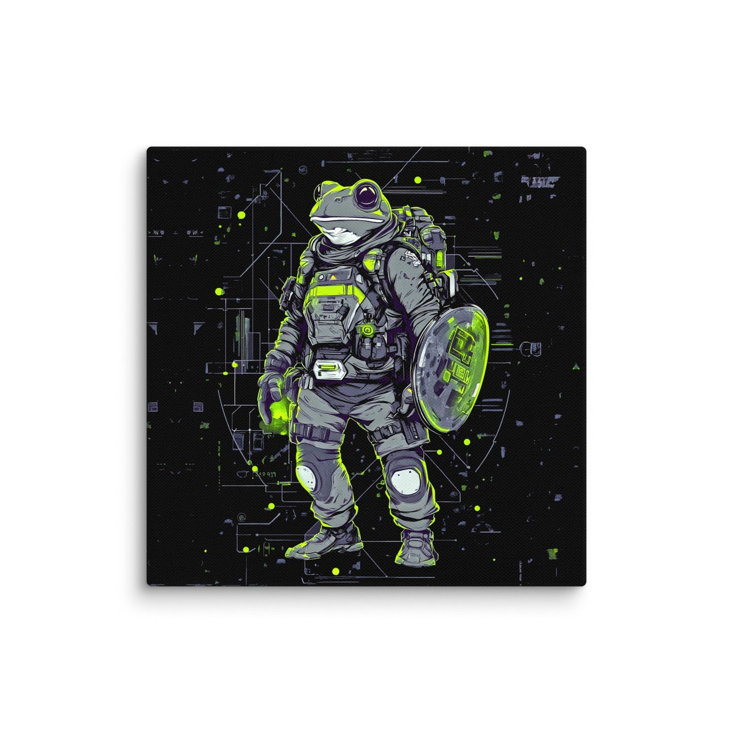 Quantum Croaker - Canvas Print - BBairt