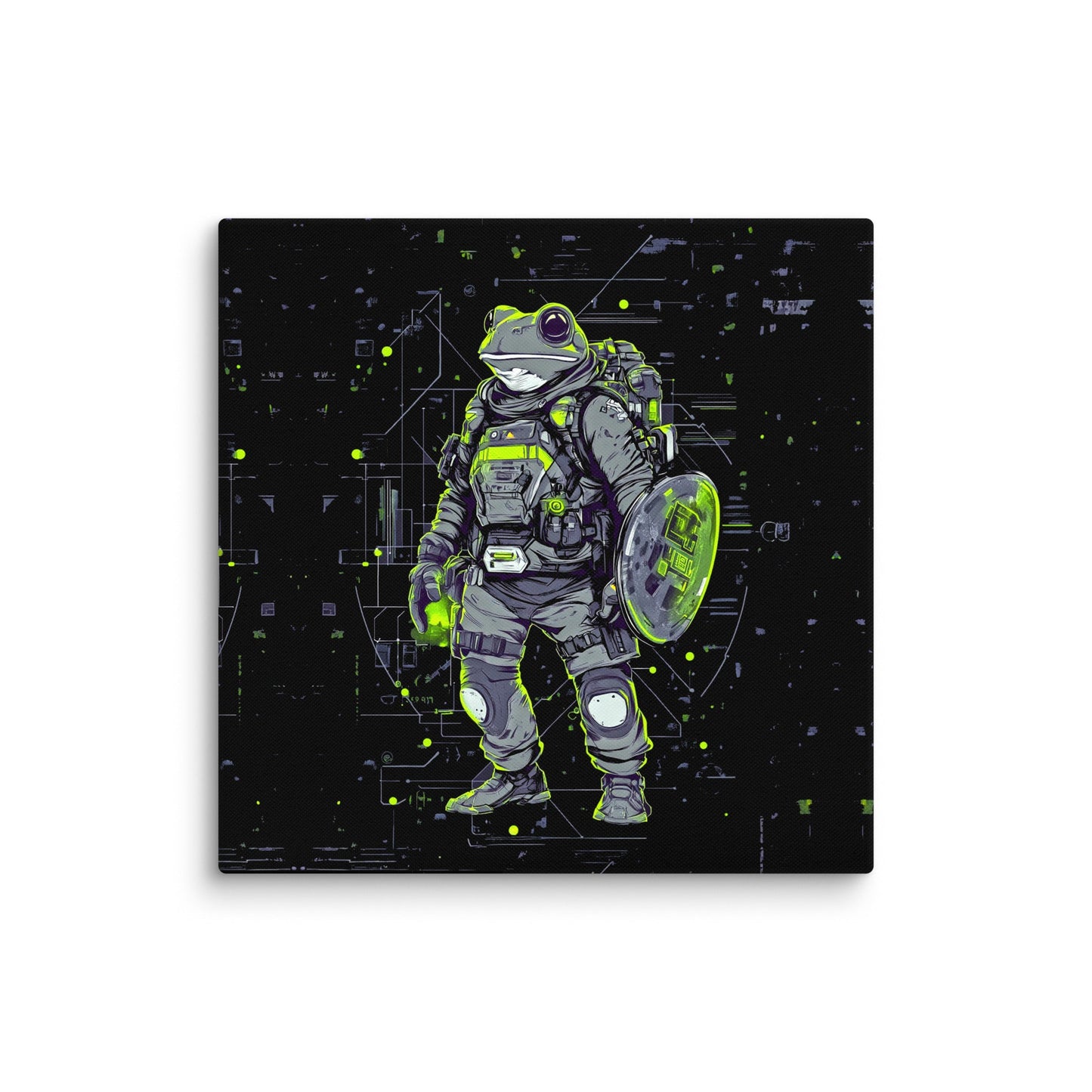 Quantum Croaker - Canvas Print - BBairt