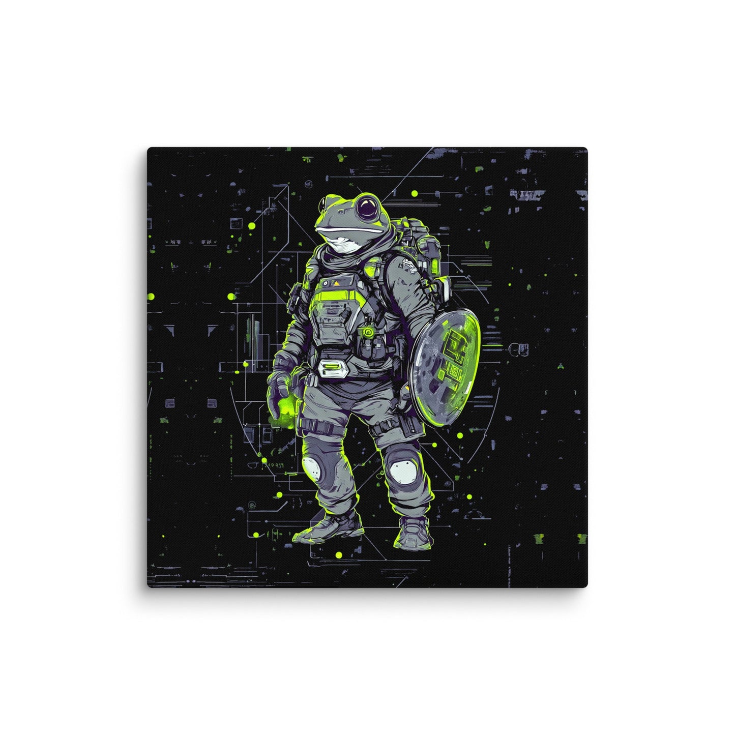 Quantum Croaker - Canvas Print - BBairt