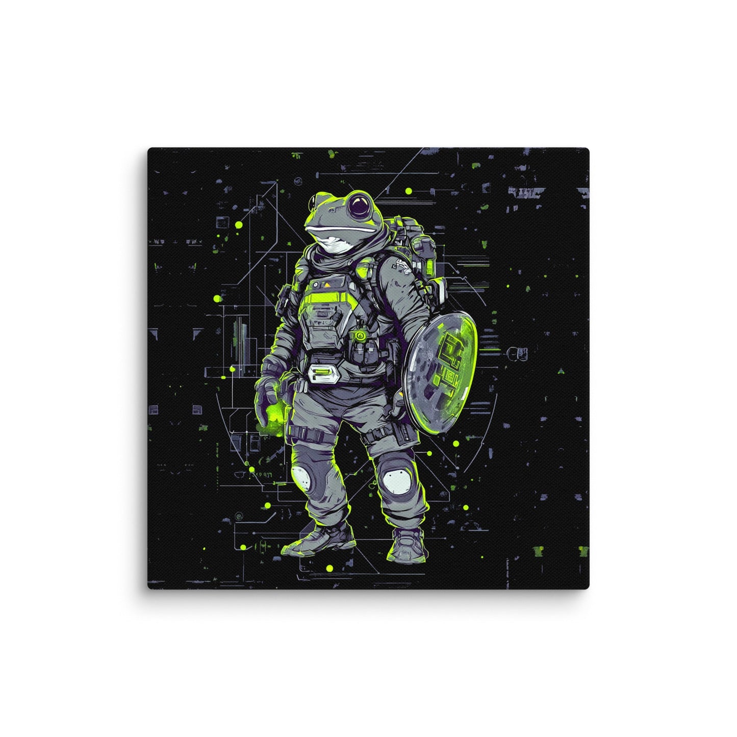 Quantum Croaker - Canvas Print - BBairt