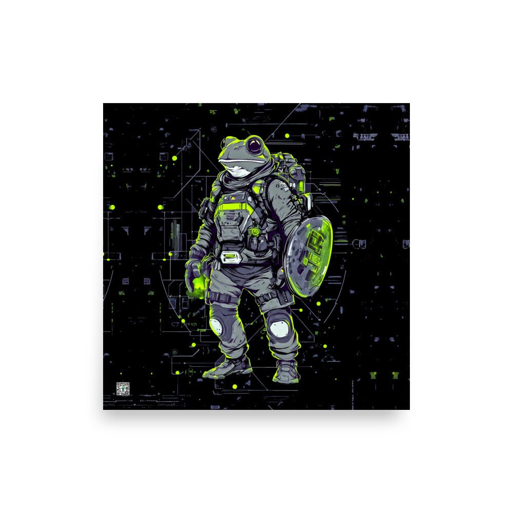 Quantum Croaker - Photo paper poster - BBairt