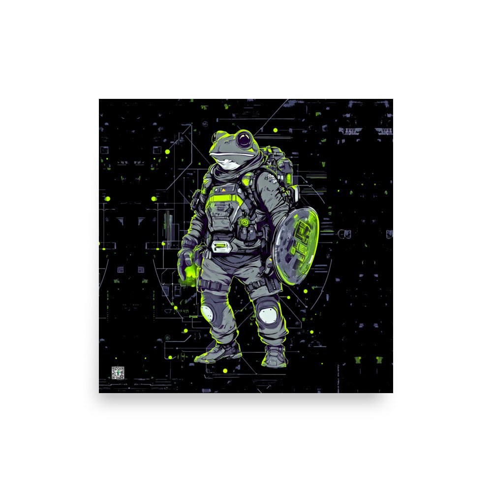 Quantum Croaker - Photo paper poster - BBairt