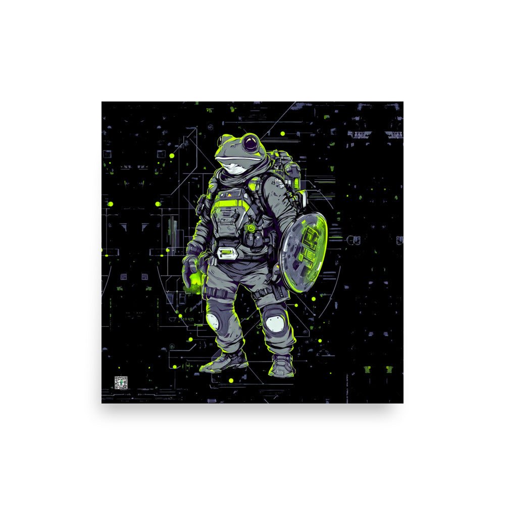 Quantum Croaker - Photo paper poster - BBairt