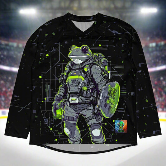 Quantum Croaker - Recycled hockey fan jersey - BBairt