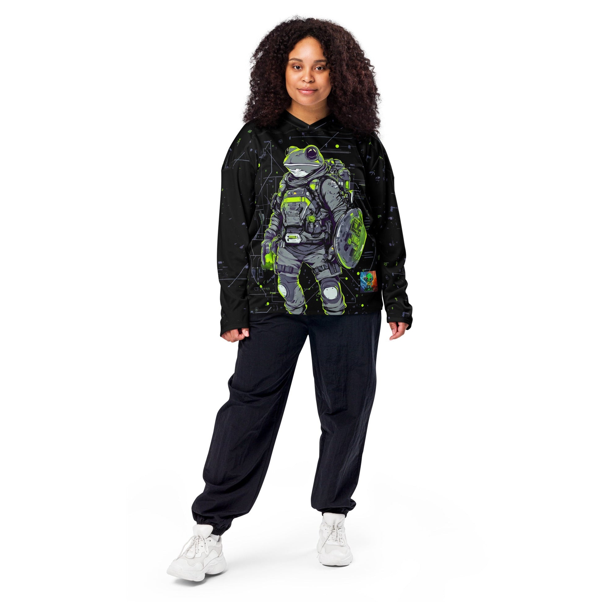 Quantum Croaker - Recycled hockey fan jersey - BBairt