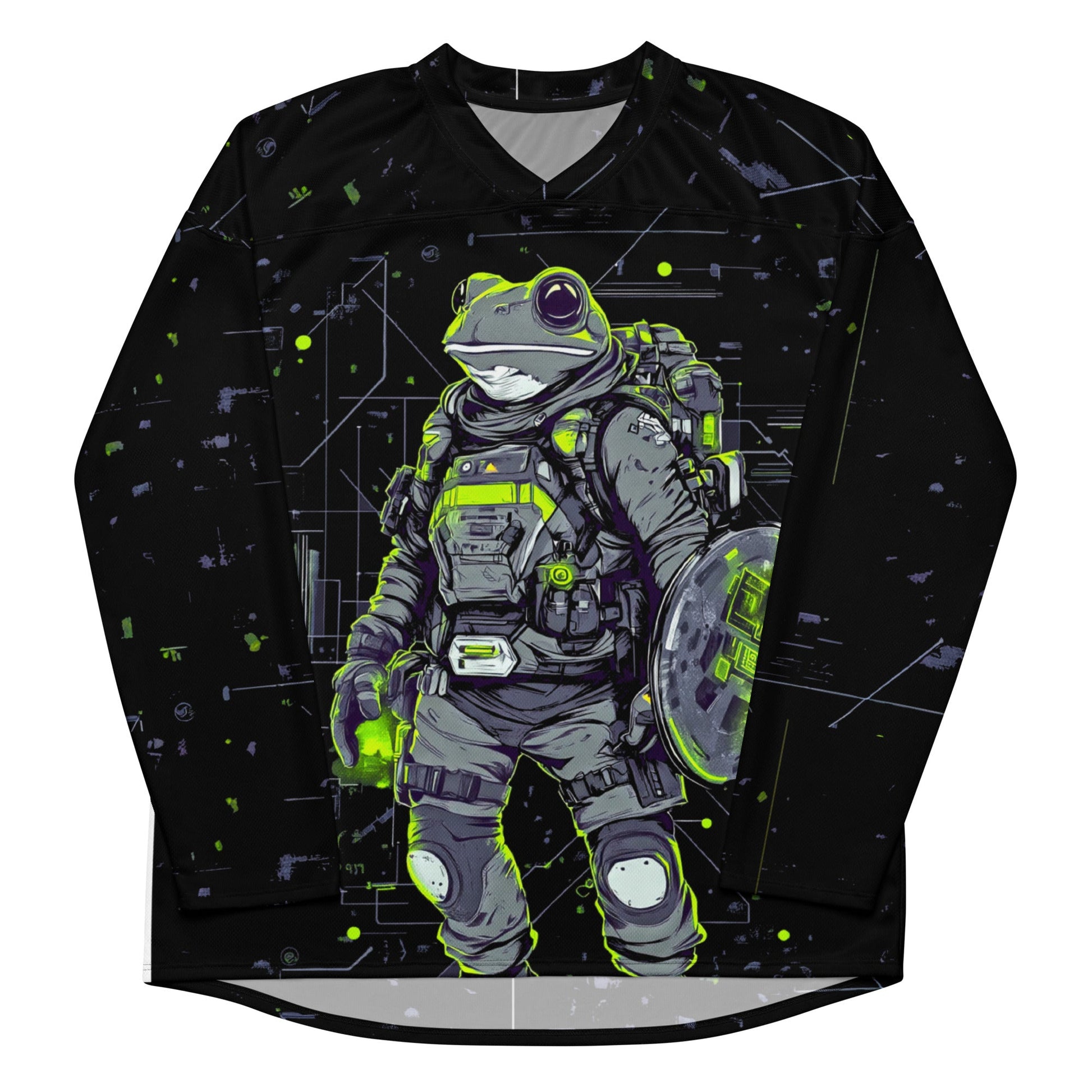 Quantum Croaker - Recycled hockey fan jersey - BBairt