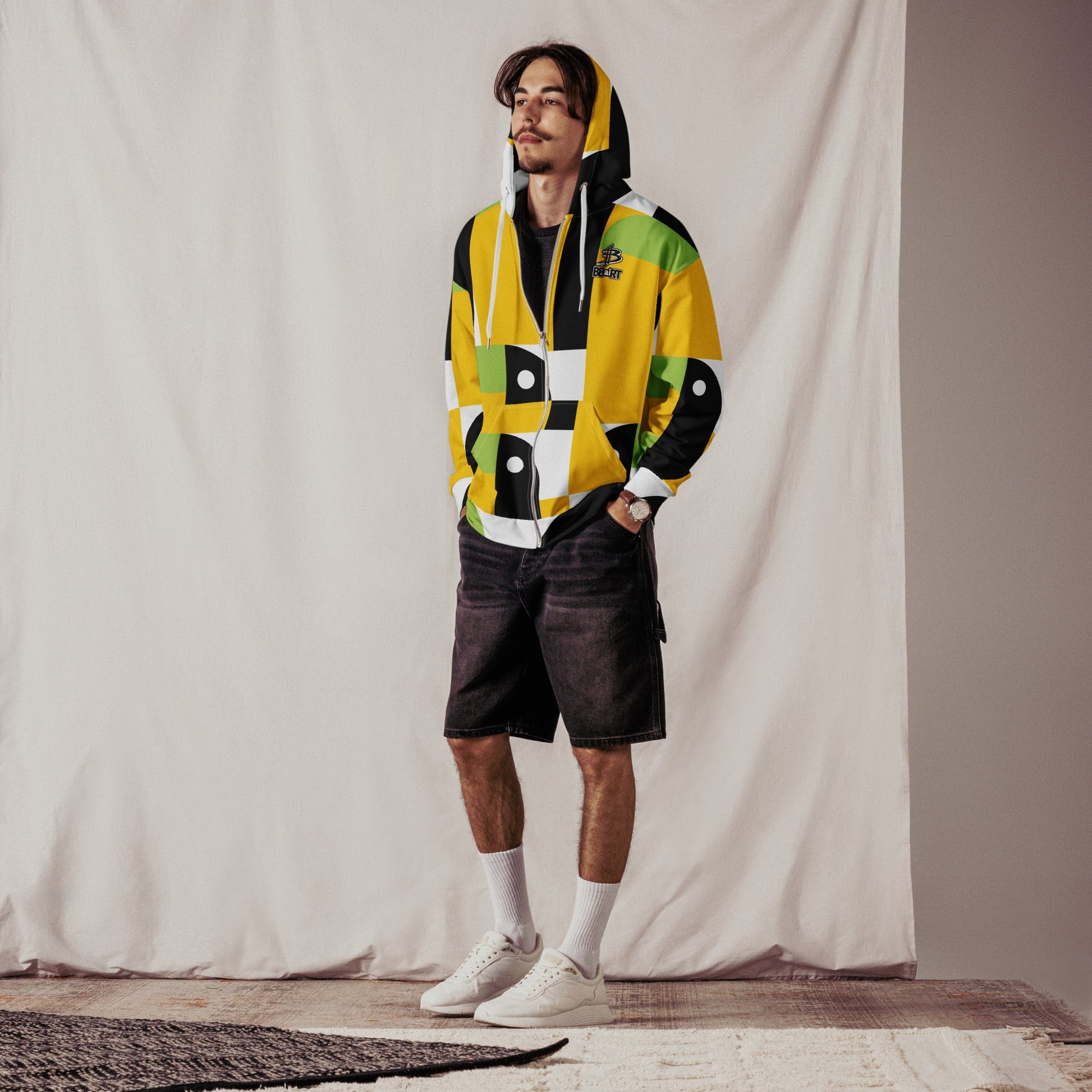 Quasar the Star Explorer - Unisex All - Over Print Zip Hoodie - BBairt