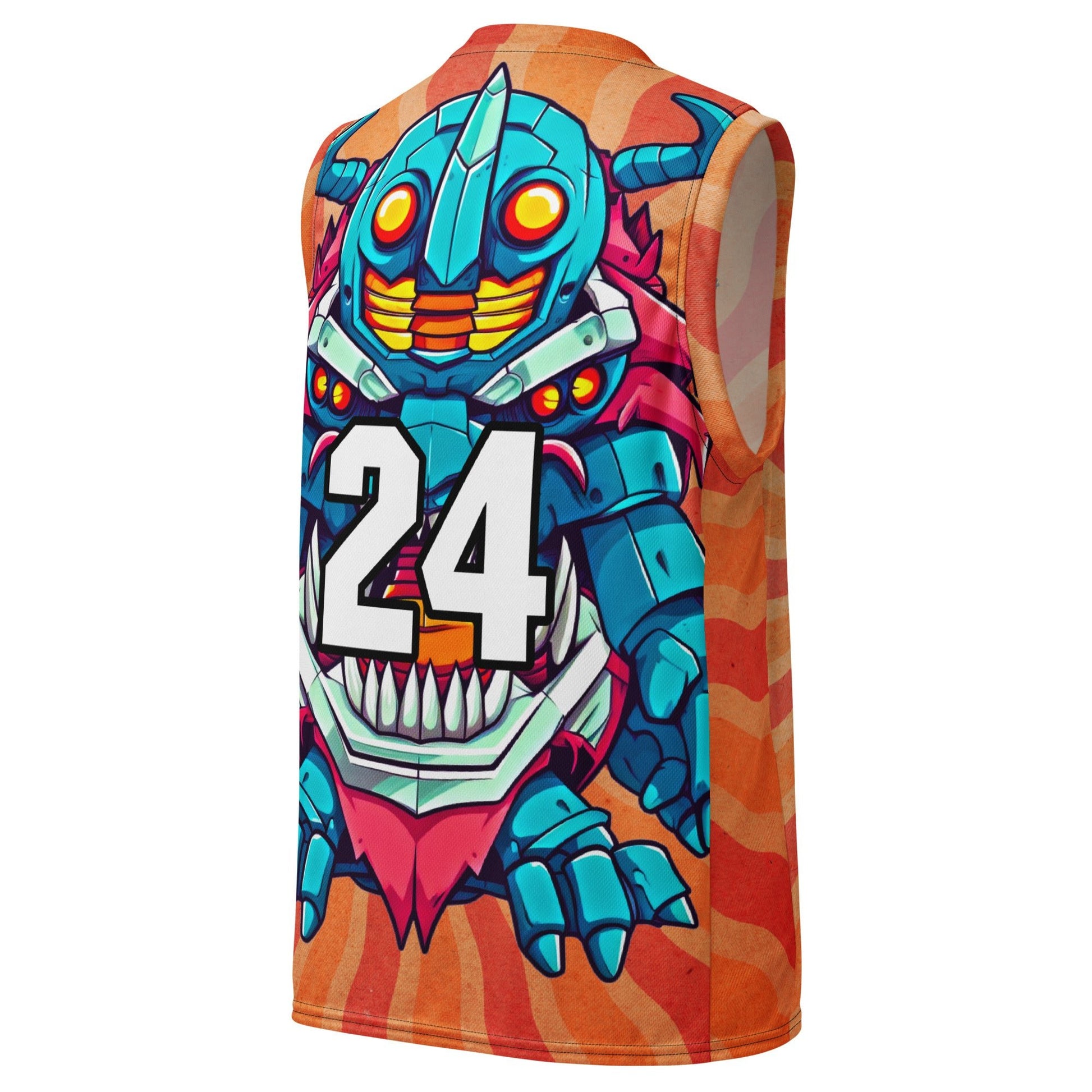 Rex the Reactor Watcher - Recycled unisex basketball jersey - Solar Flare - BBairt