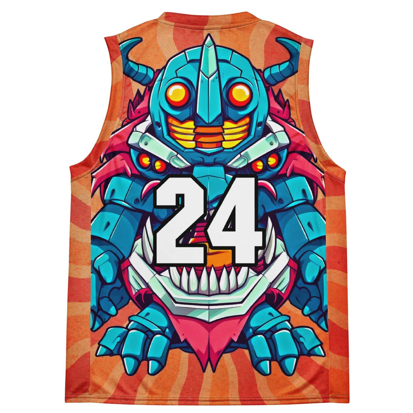 Rex the Reactor Watcher - Recycled unisex basketball jersey - Solar Flare - BBairt
