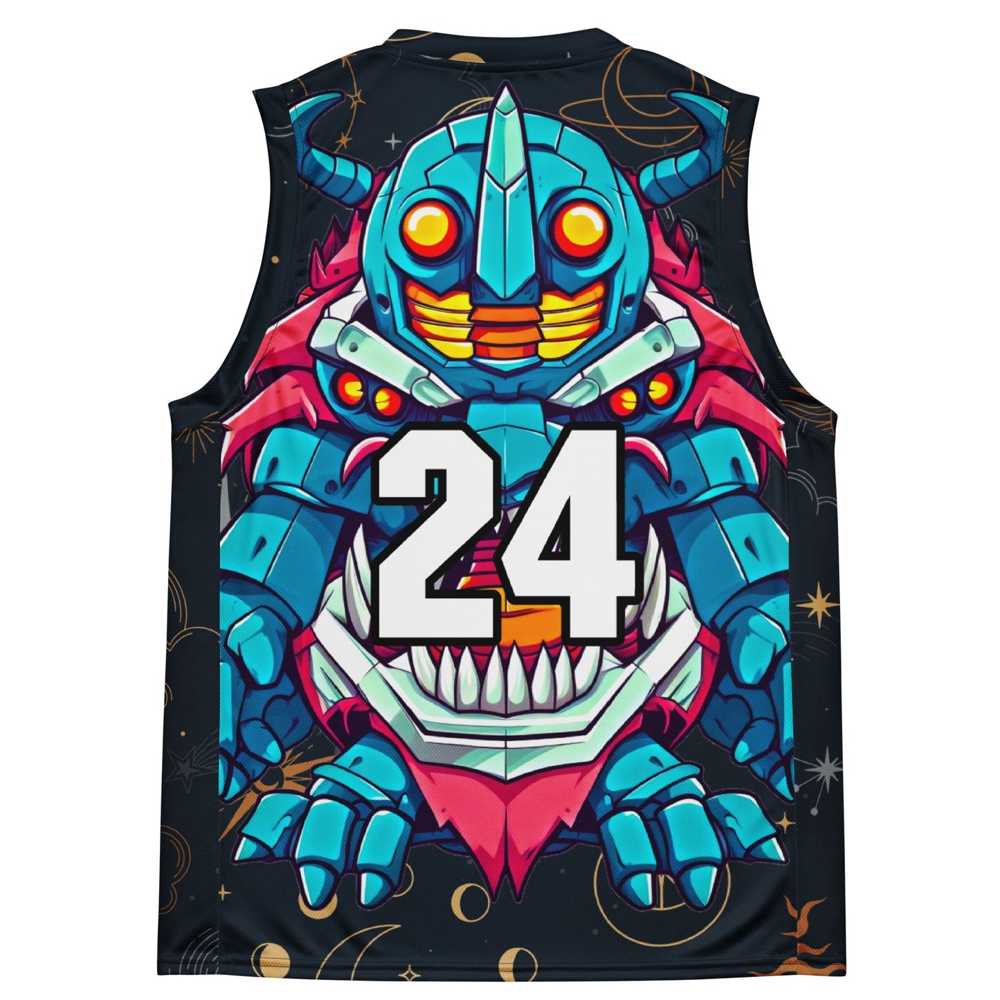 Rex the Reactor Watcher - Recycled unisex basketball jersey - Starry Odyssey Colorway - BBairt