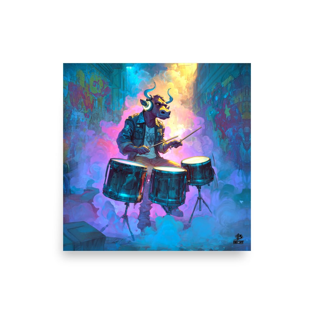 Rhythm Rampage – Photo Paper Poster - BBairt