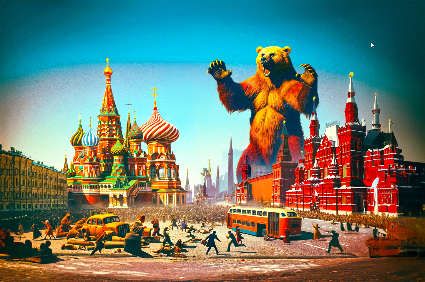 Roar Over Red Square – Desk Mat - BBairt
