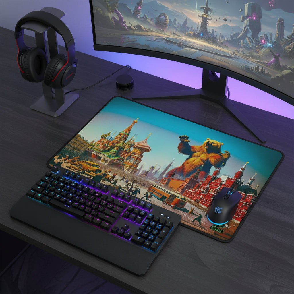 Roar Over Red Square – Desk Mat - BBairt