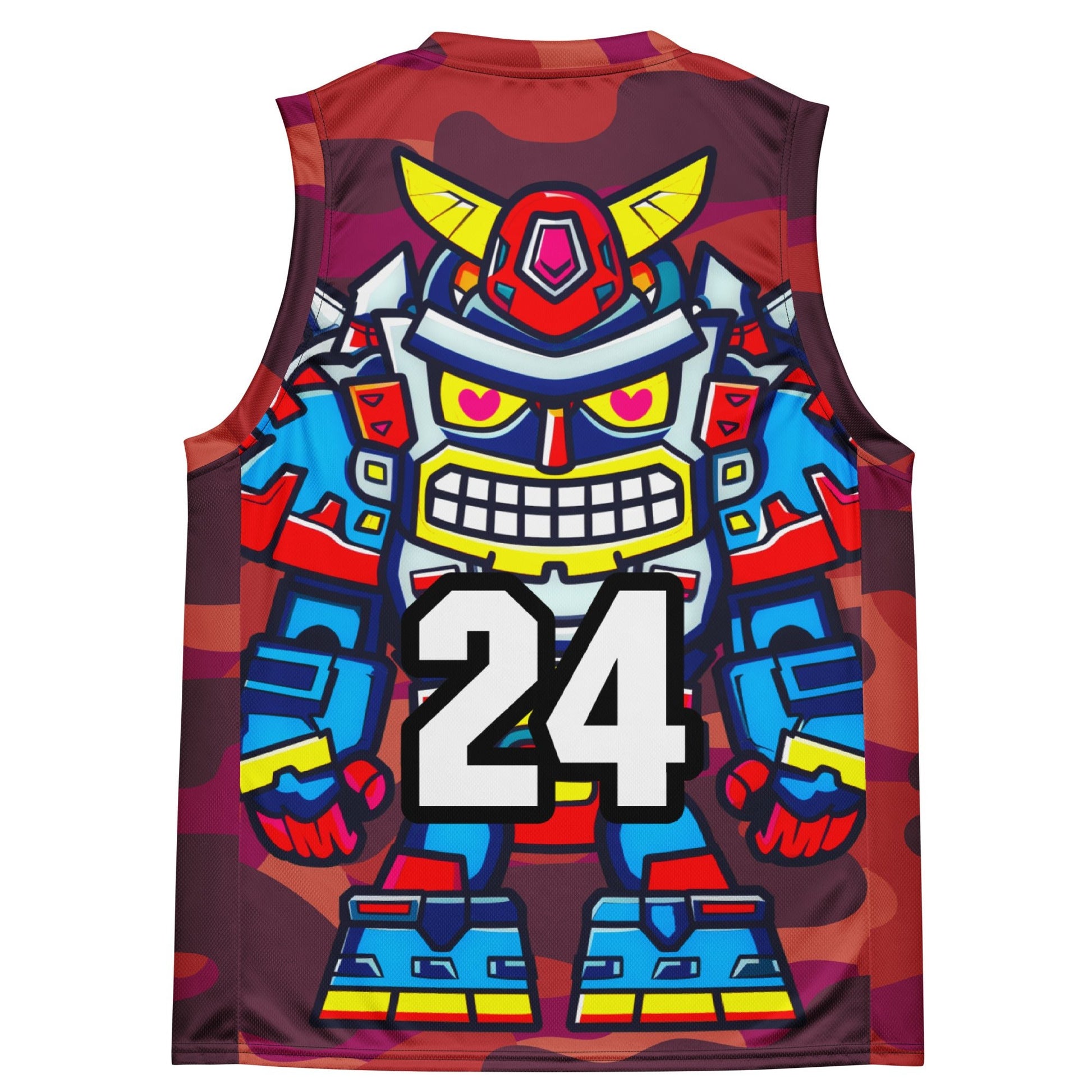 Robo Ranger - Recycled unisex basketball jersey - Inferno Camo - BBairt