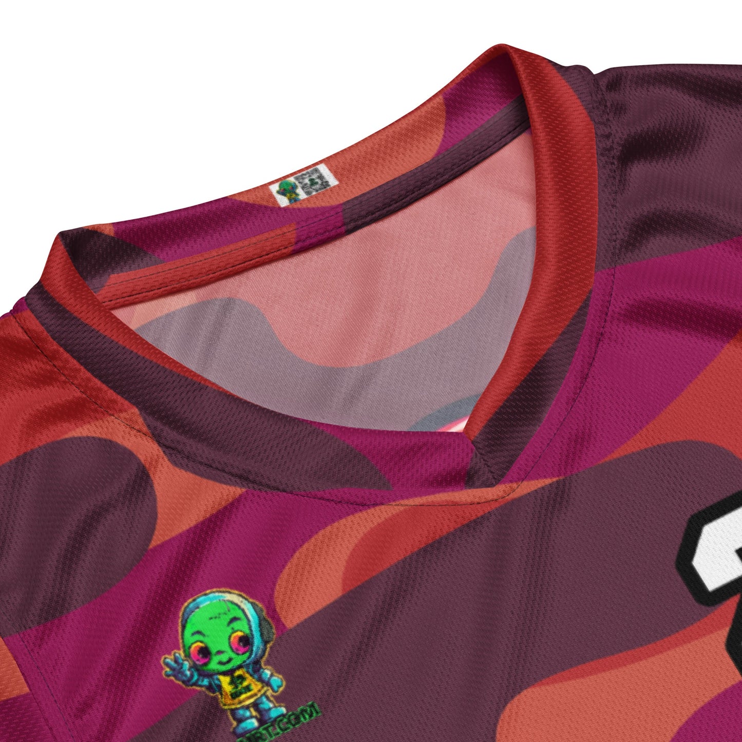 Robo Ranger - Recycled unisex basketball jersey - Inferno Camo - BBairt