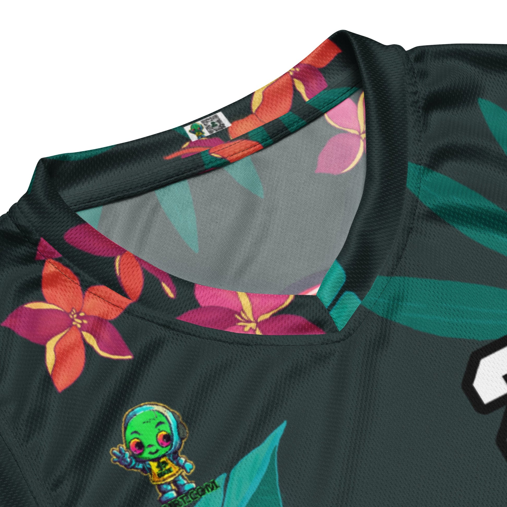 Robo Ranger - Recycled unisex basketball jersey - Midnight Jungle Colorway - BBairt