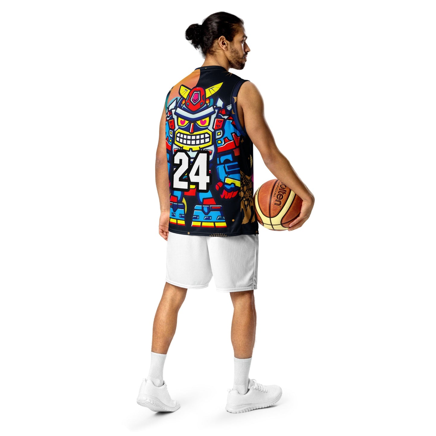 Robo Ranger - Recycled unisex basketball jersey - Nebula Night Colorway - BBairt