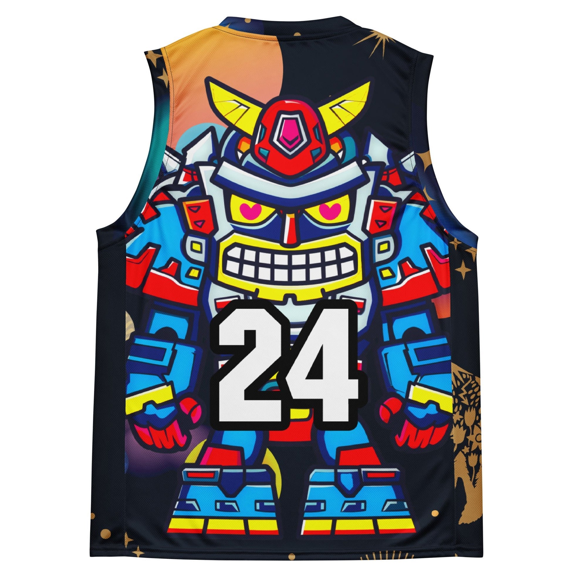 Robo Ranger - Recycled unisex basketball jersey - Nebula Night Colorway - BBairt