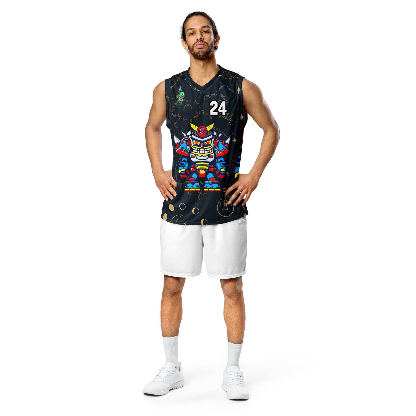 Robo Ranger - Recycled unisex basketball jersey - Starry Odyssey Colorway - BBairt
