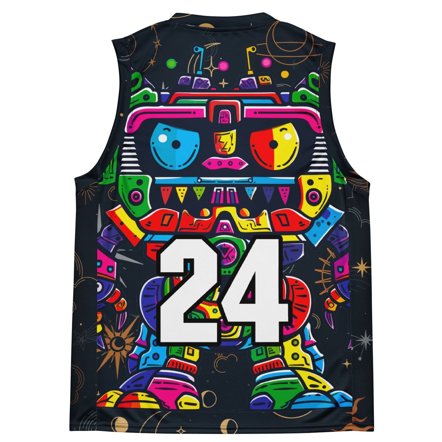 Robo Rebel - Recycled unisex basketball jersey - Starry Odyssey Colorway - BBairt