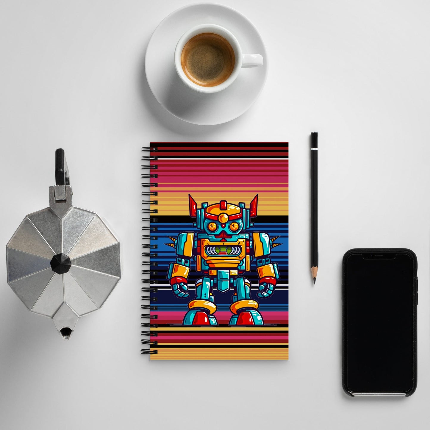 Robo - Warrior Vanguard - Spiral notebook - BBairt