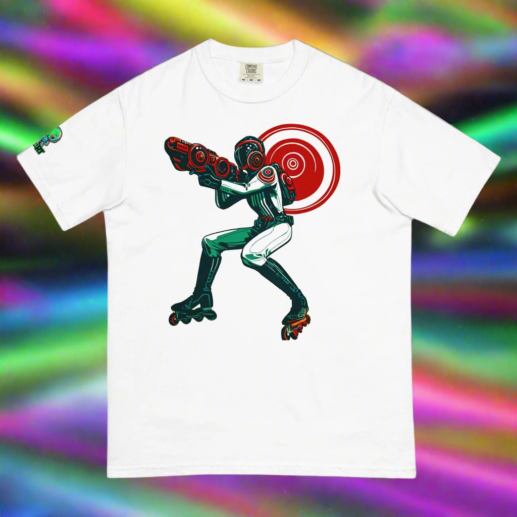 Roller Blaster - Unisex garment - dyed heavyweight t-shirt - BBairt