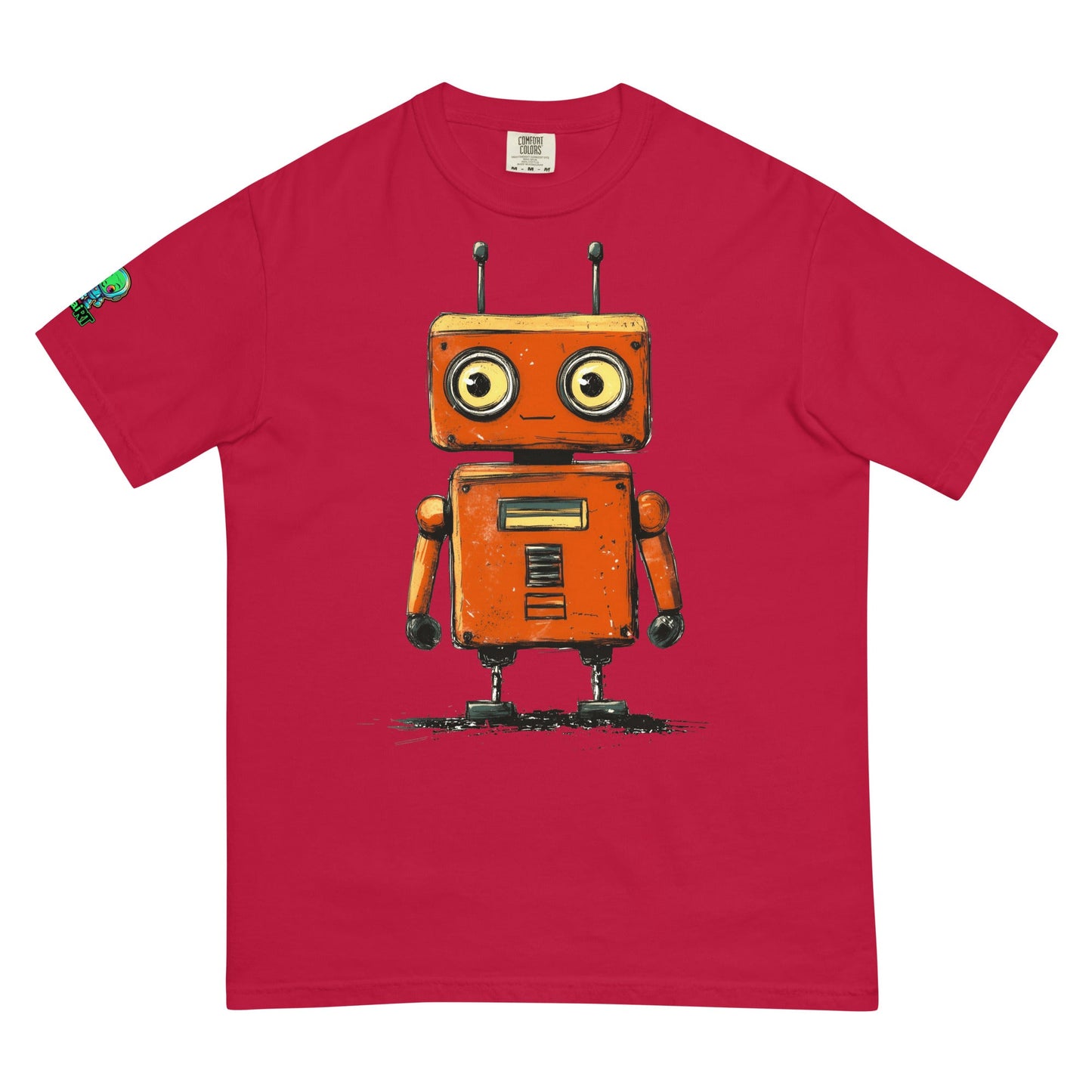 Rusty the Companion Bot - Unisex garment - dyed heavyweight t-shirt - BBairt