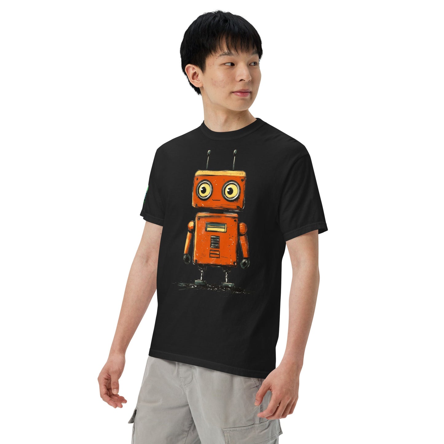 Rusty the Companion Bot - Unisex garment - dyed heavyweight t-shirt - BBairt