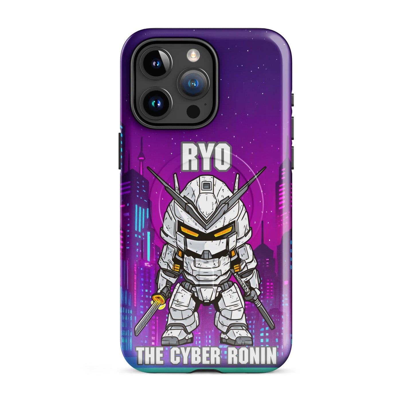 Ryo the Cyber Ronin - MagSafe Tough Case for iPhones 14 to 16 - BBairt